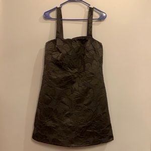 Black J.Crew faux-brocade convertible strapless dress. Size 6. NWT.